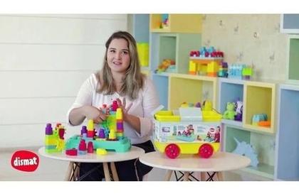 Imagem de Bloco Montar Desmonta 53pçs Estrelas Mágicas Infantil Dismat