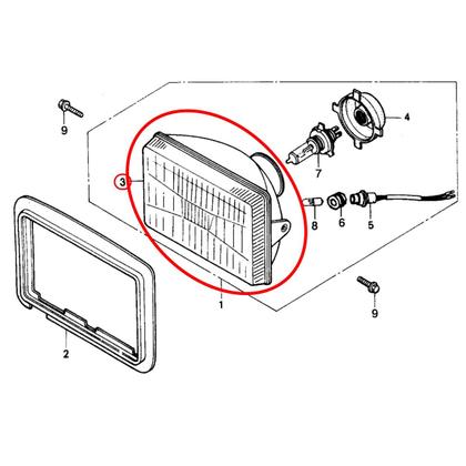 Imagem de Bloco Óptico Farol Nx 200 1994 á 2002, Nx 150 1989 á 1992