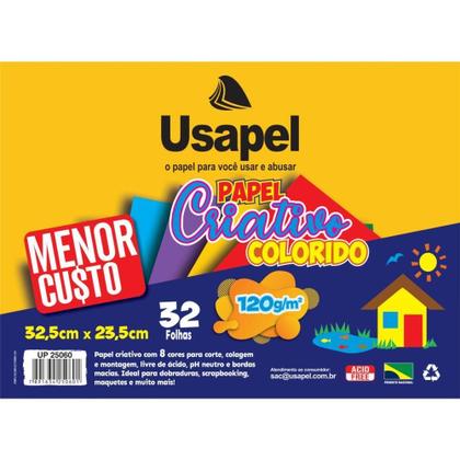 Imagem de Bloco para Educacao Artistica Usapel 8COR.325X235 120G 32FLS