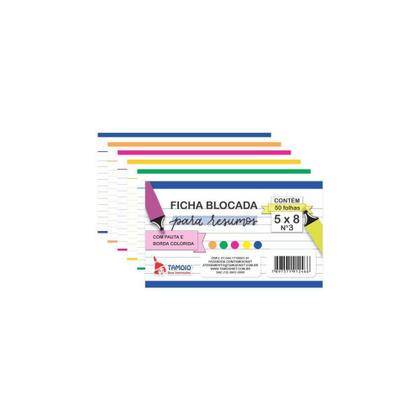Imagem de Bloco para Rascunho Blocada Colorida 5X8 N3 50FLS. - GNA