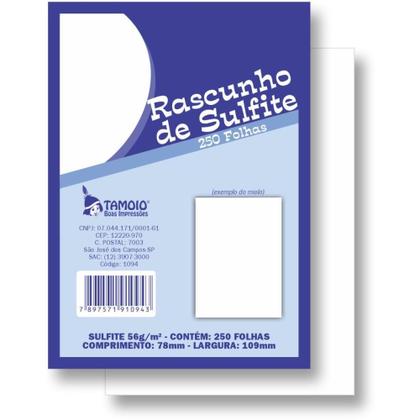 Imagem de Bloco para Rascunho Sulfite 80X110 250FLS.