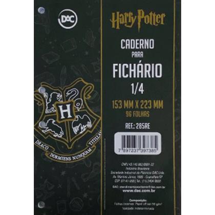 Imagem de Bloco Refil Fichario 1/4 Harry Potter 96 Folhas Dac