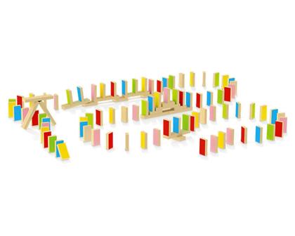 Imagem de Blocos Coloridos 100 peças Efeito Domino - Junges