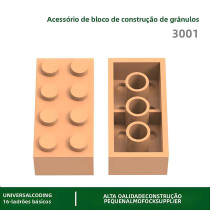 Imagem de Blocos de Construção 2x4 (40 Unidades) - Compatíveis com LEGO® (3001)