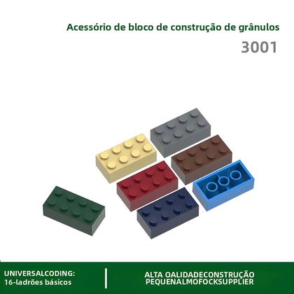 Imagem de Blocos de Construção 2x4 (40 Unidades) - Compatíveis com Lego