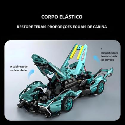 Imagem de Blocos de Construção de Carros para Meninos - 900 Peças - Kit de Modelo Super Carro