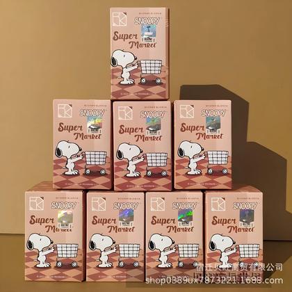 Imagem de Blocos De Construção De Desenhos Animados Para Crianças, Brinquedos Snoopy, Série De Caixa Cega,