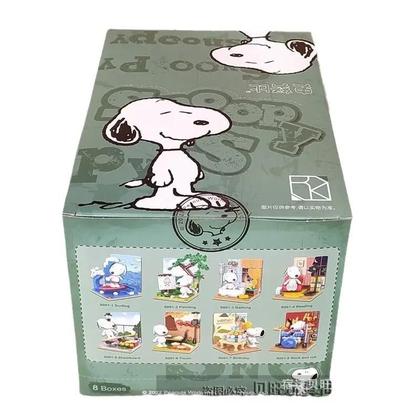 Imagem de Blocos De Construção De Desenhos Animados Para Crianças, Brinquedos Snoopy, Série De Caixa Cega,