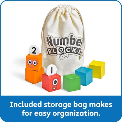 Imagem de Blocos de construção de madeira hand2mind Numberblocks 1-5 crianças