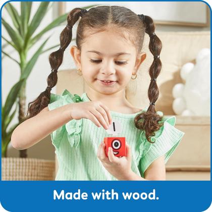 Imagem de Blocos de construção de madeira hand2mind Numberblocks 1-5 crianças