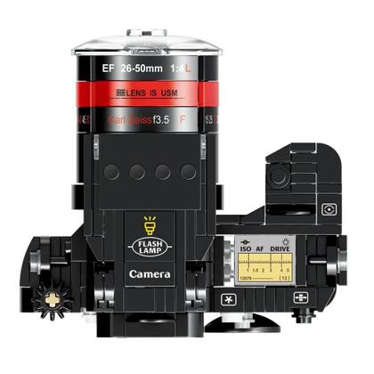 Imagem de Blocos De Construção Educativos Para Crianças, Mini Tijolos, Modelo De Câmera Vintage, Kits De