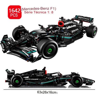 Imagem de Blocos de Construção F1 W14  Super Carro de Corrida para Meninos e Colecionadores