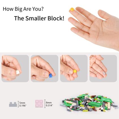 Imagem de Blocos de construção Geniteen Micro Mini Pink Church Model