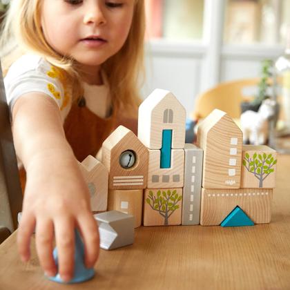 Imagem de Blocos de construção HABA Bad Rodach Conjunto de blocos de madeira de 18 peças