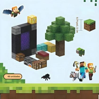 Imagem de Blocos De Construção Magnéticos DIY Para Crianças, Conjunto Arquitetônico, Brinquedo Criativo Para