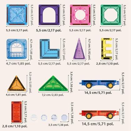 Imagem de Blocos de Construção Magnéticos para Crianças (3 a 8 anos) - Brinquedo Educativo