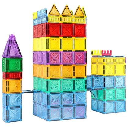 Imagem de Blocos de Construção Magnéticos para Crianças (3 a 8 anos) - Brinquedo Educativo
