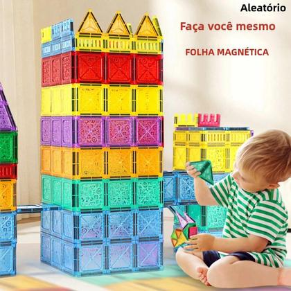 Imagem de Blocos de Construção Magnéticos para Crianças (3 a 8 anos) - Brinquedo Educativo