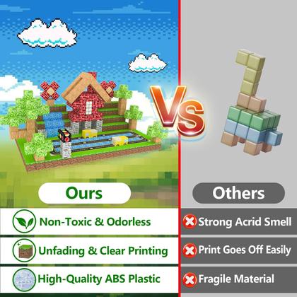 Imagem de Blocos de construção magnéticos WSHIMIN Build Mine World 100 unidades