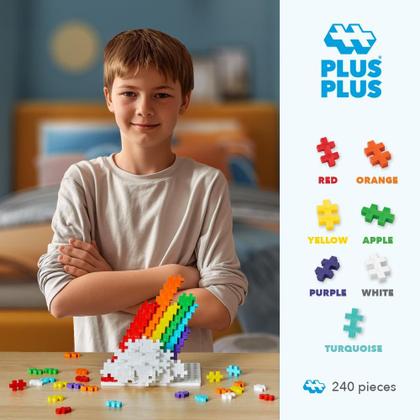 Imagem de Blocos de construção PLUS PLUS 240 peças Rainbow Mix Kids 5-12