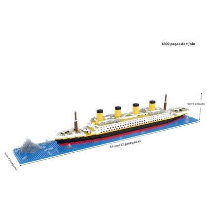 Imagem de Blocos de Construção Titanic - Conjunto DIY para Recriação Histórica