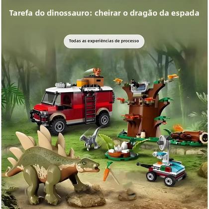 Imagem de Blocos De Dinossauro Descoberta De Estegossauro, Parque Mundial Infantil, Brinquedo, Presente De