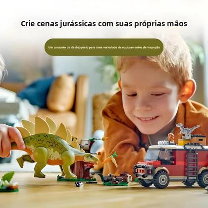 Imagem de Blocos De Dinossauro Descoberta De Estegossauro, Parque Mundial Infantil, Brinquedo, Presente De