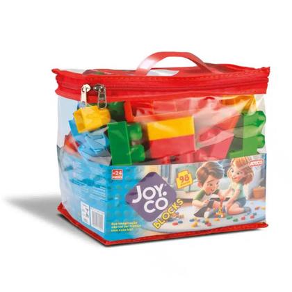 Imagem de Blocos De Monta Bambola Infantil Com 98 Peças Coloridas