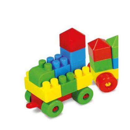 Imagem de Blocos De Montar 96 peças educativos didático infantil - GGB BRINQUEDOS