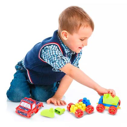 Imagem de Blocos de Montar Blocolândia Click Monta Máquinas 68 pçs XK100 - Dismat