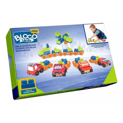Imagem de Blocos de Montar Blocolândia Click Monta Máquinas 68 pçs XK100 - Dismat