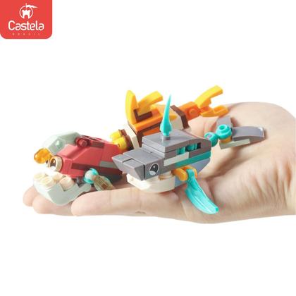 Imagem de Blocos de Montar Capsula de Animais Marinhos Sortido - Castela Brasil