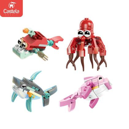 Imagem de Blocos de Montar Capsula de Animais Marinhos Sortido - Castela Brasil