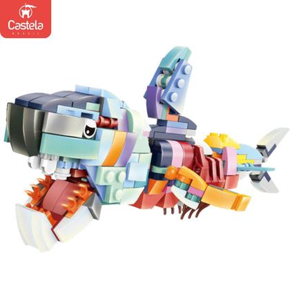 Imagem de Blocos de Montar Capsula de Animais Marinhos Sortido - Castela Brasil