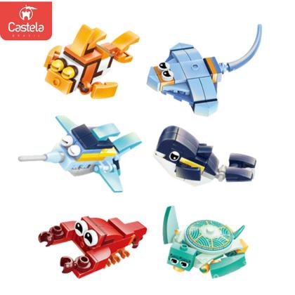 Imagem de Blocos de Montar Capsula de Animais Marinhos Sortido - Castela Brasil