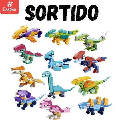 Imagem de Blocos de Montar Capsula de Dinossauros Sortido Castela