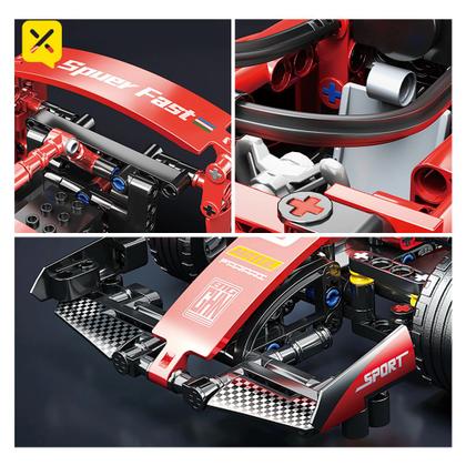 Imagem de Blocos de Montar Carro de Corrida F1, 1:18  455 Peças Brinquedo Educativo