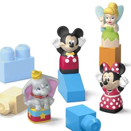 Imagem de Blocos de Montar Castelo de Celebrações Do Mickey Com 96 Peças Grandes - Disney 100 Anos - Mega Bloks - Mattel