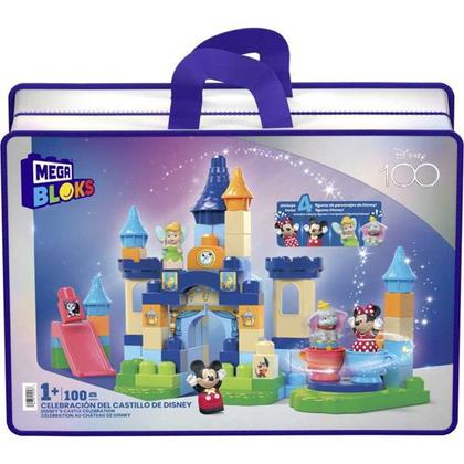 Imagem de Blocos de Montar Castelo de Celebrações Do Mickey Com 96 Peças Grandes - Disney 100 Anos - Mega Bloks - Mattel