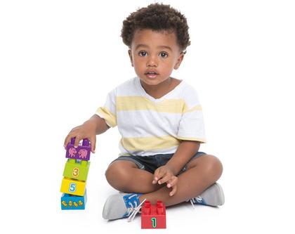 Imagem de Blocos De Montar Com 5 Bloquinhos Animais e Seus Numeros Tand