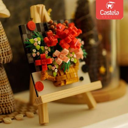 Imagem de Blocos de Montar com Cavalete de Rosas - Castela