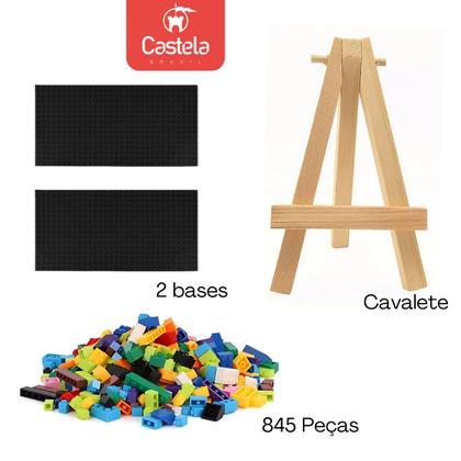 Imagem de Blocos de Montar com Cavalete de Rosas - Castela