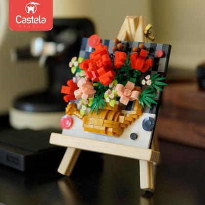 Imagem de Blocos de Montar com Cavalete de Rosas - Castela