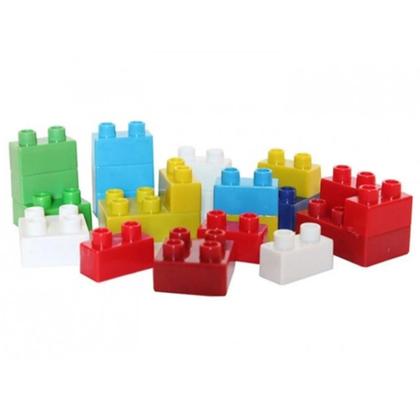 Imagem de Blocos De Montar Crie e Monte Pote Com 44 Peças - Mini Toys