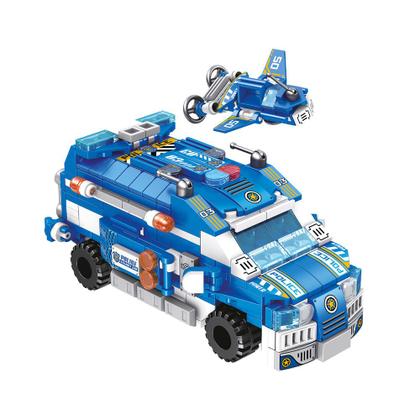 Imagem de Blocos de Montar Cubic 25 em 1 Polícia 569 Peças Multikids - BR1619