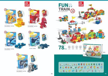 Imagem de Blocos de Montar Duplos Infantil Dinossauro Kids 32pcs JIESTAR