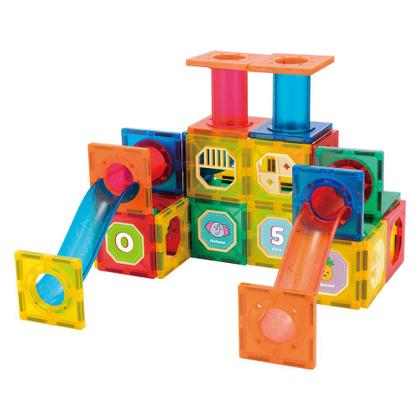 Imagem de Blocos De Montar Em Formas Magneticas Com 118 Peças DM Toys