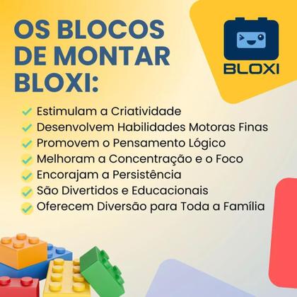 Imagem de Blocos De Montar Encaixe Starter Classic 6+ 1000 Peças Bloxi