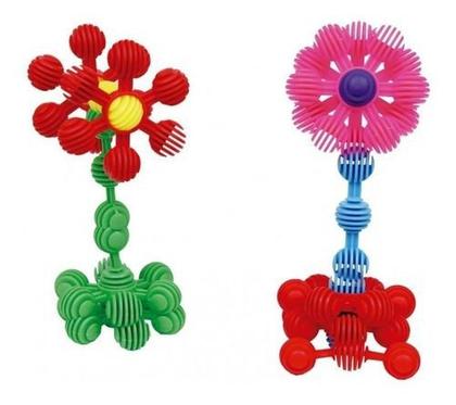 Imagem de Blocos De Montar Encaixes Mágicos Criativo Educativo 100 Pçs