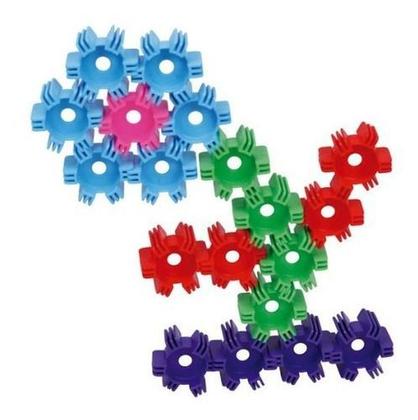 Imagem de Blocos De Montar Encaixes Mágicos Criativo Educativo 100 Pçs